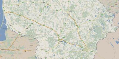 מפה של ליטא תיירות 