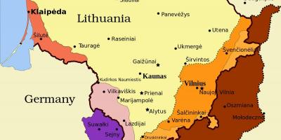 מפה של קובנה ליטא